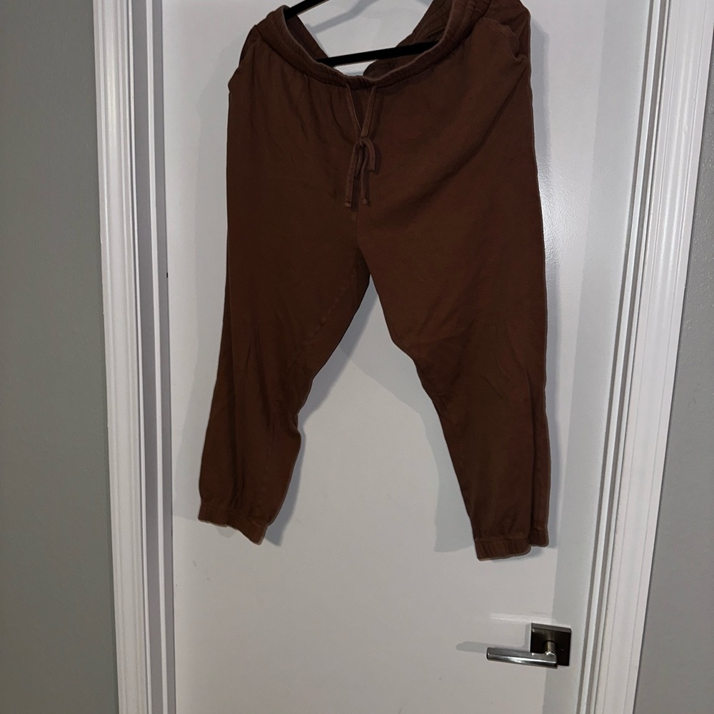 Zenana Outfitters Camel Colored Track Pants